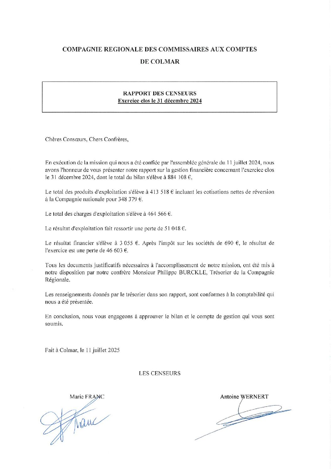 RAPPORT CENSEURS 2024